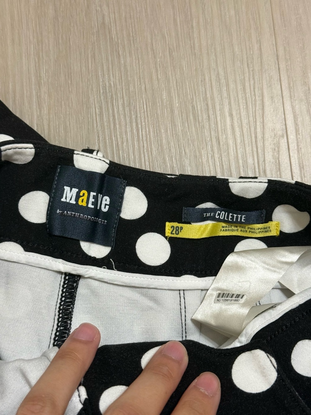 Anthropologie Maeve Polka Dot Colette
Cropped Wide-Leg Ponte Pants - Picture 5 of 5